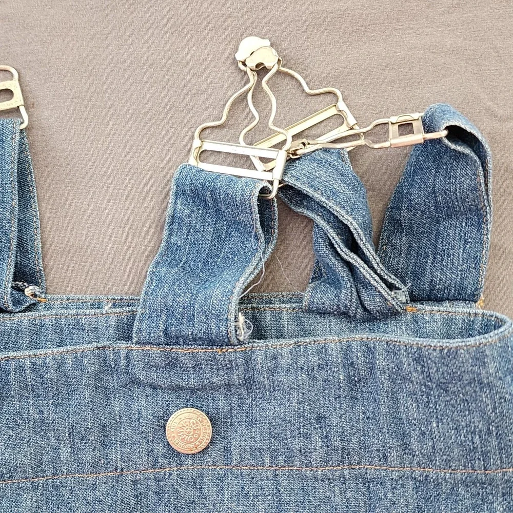 Denim Curtain Valance Panel Overall‎ Tab Top Rustic Farmhouse Decor Window